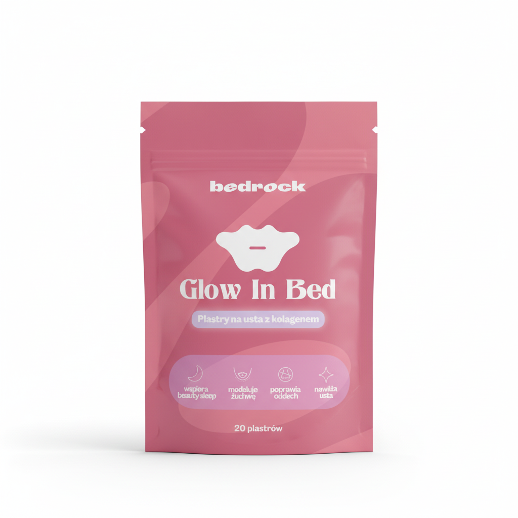 Glow in Bed z kolagenem — plastry na usta do spania (1 opakowanie)