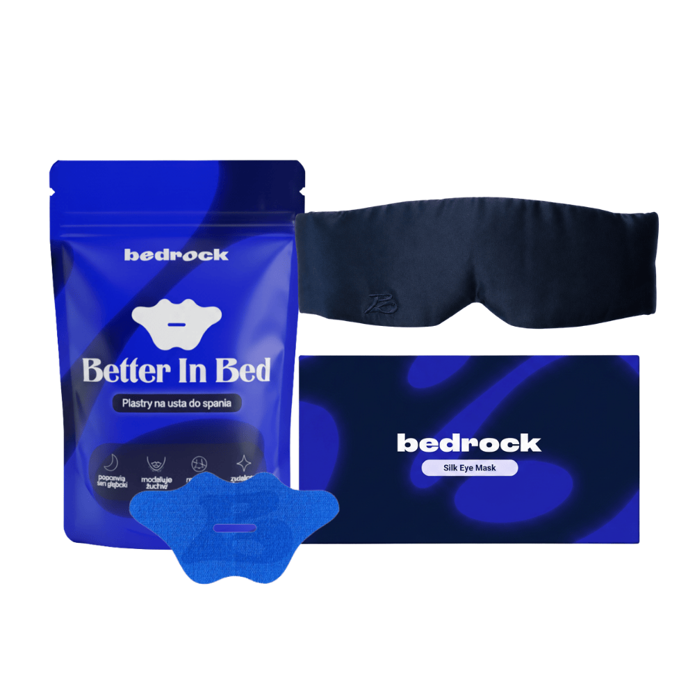 Deep Sleep Bundle (Mouth Tape + Silk Sleep Mask) - Blue