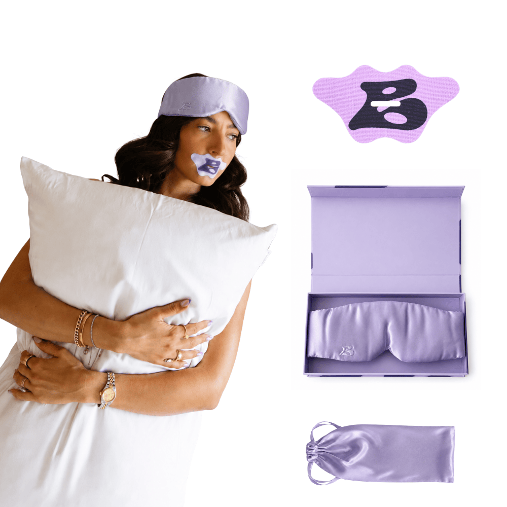 Deep Sleep Bundle (Mouth tape + Silk Sleep Pack) - Lilac