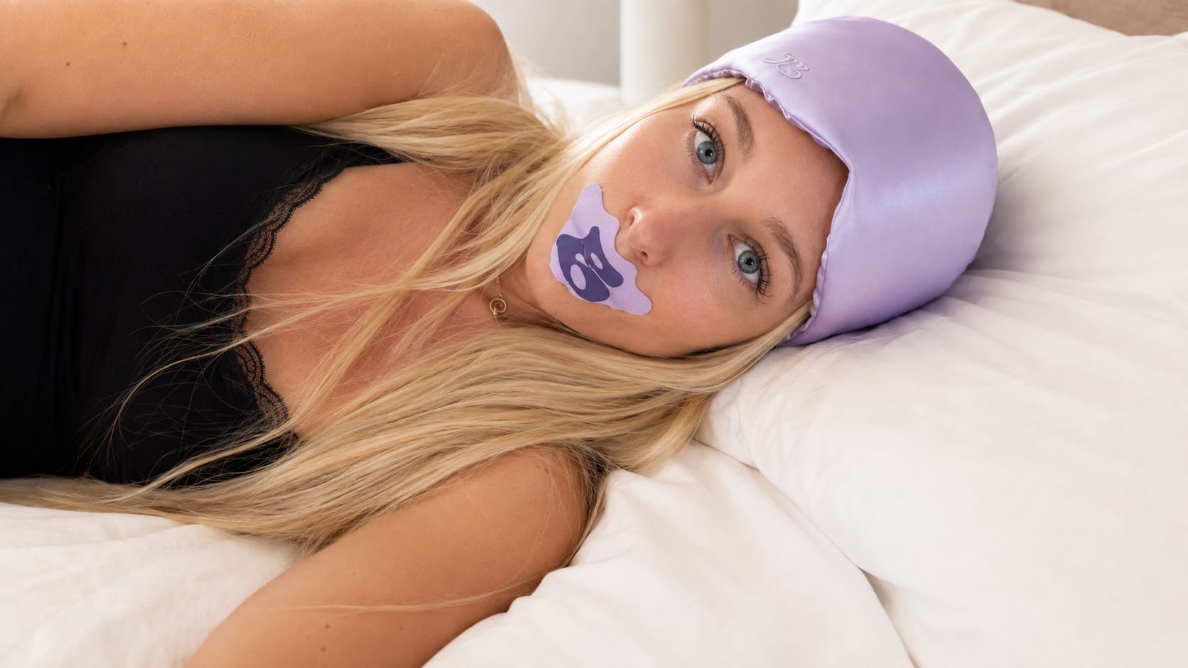 Deep Sleep Bundle (Mouth tape + Silk Sleep Pack) - Lilac
