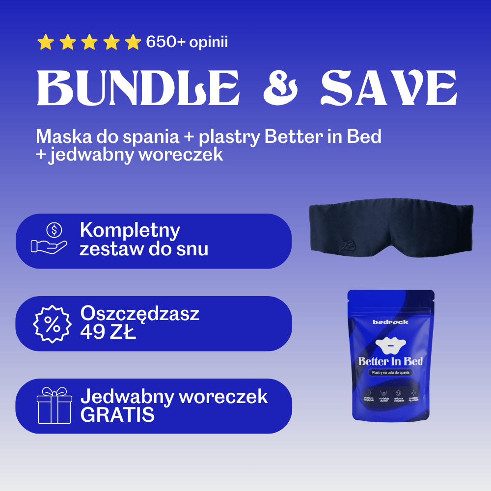 Deep Sleep Bundle (Mouth Tape + Silk Sleep Mask) - Blue