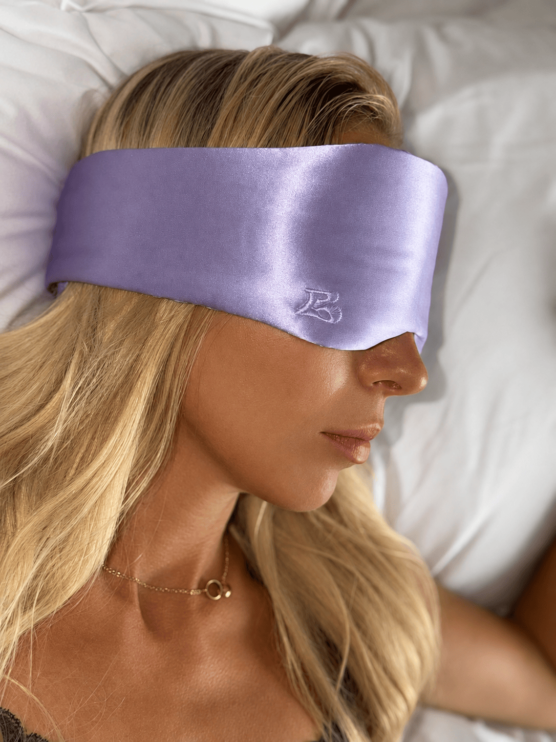 Silk Sleep Mask Lights Out – Lilac
