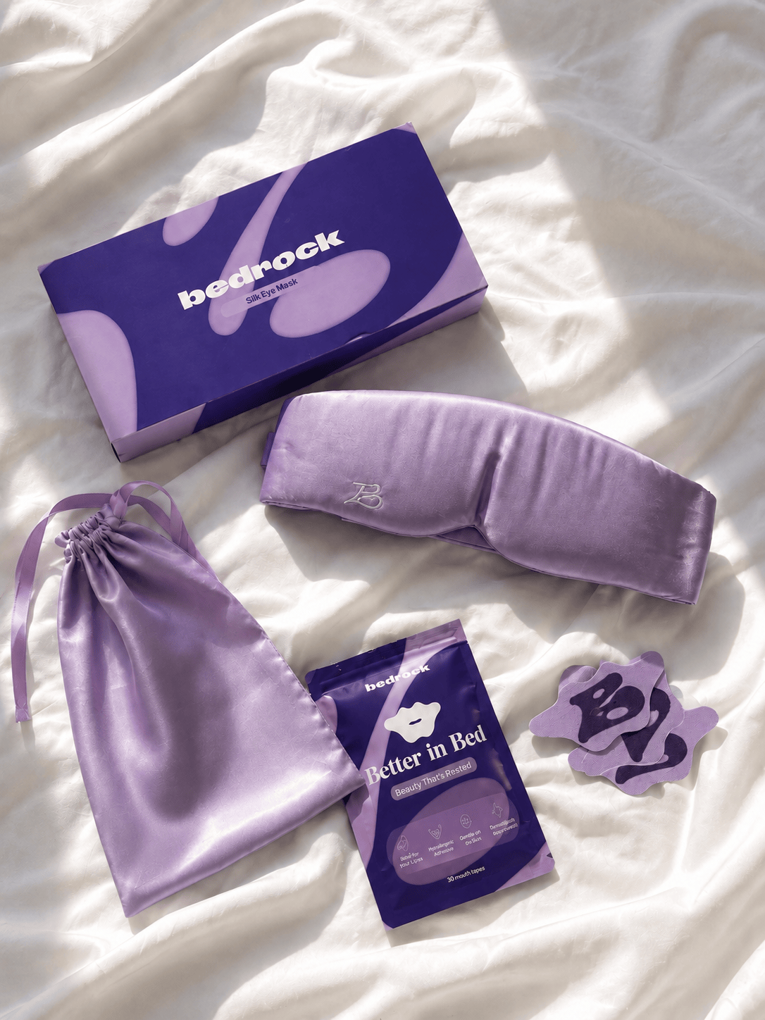Silk Sleep Mask Lights Out – Lilac