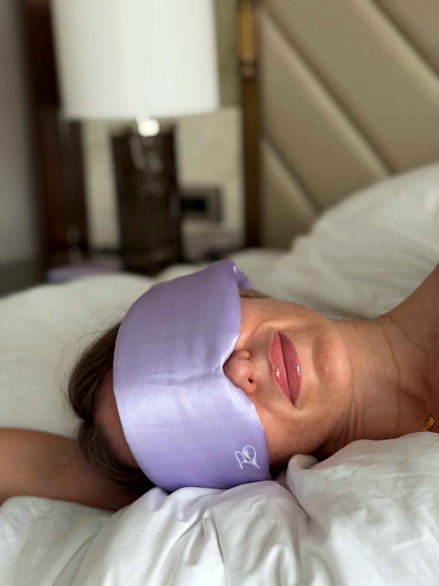 Silk Sleep Mask Lights Out – Lilac